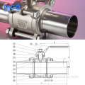 Válvula de esfera flutuante de solda de solda de bunda CF3M/CF8M